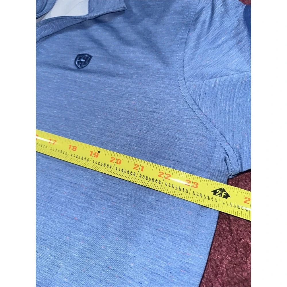 Peter Millar Performance Quarter zip Pullover Mens XL Blue Golf ESI Logo